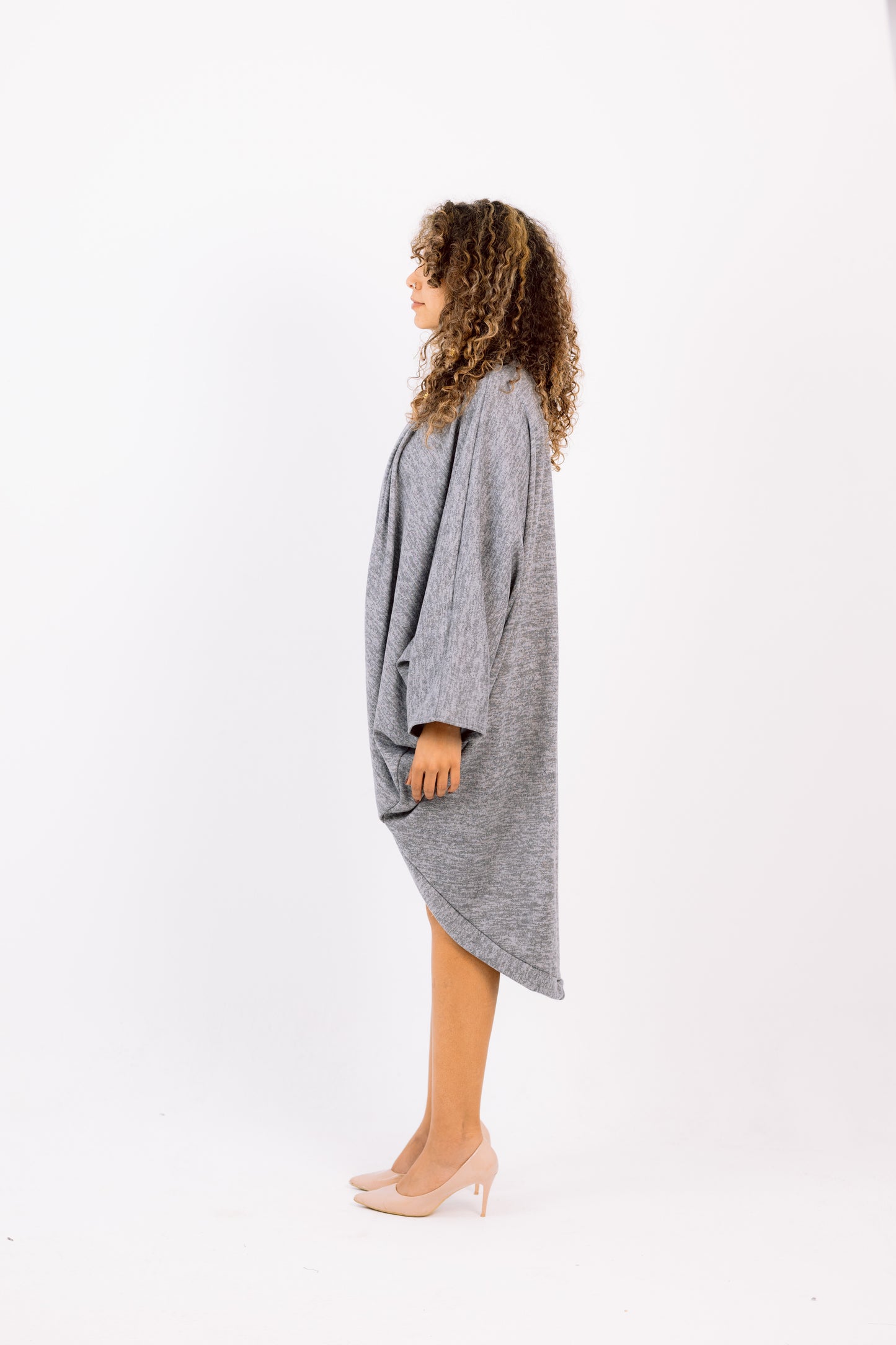 Slate – Grey U-Shaped Cardigan