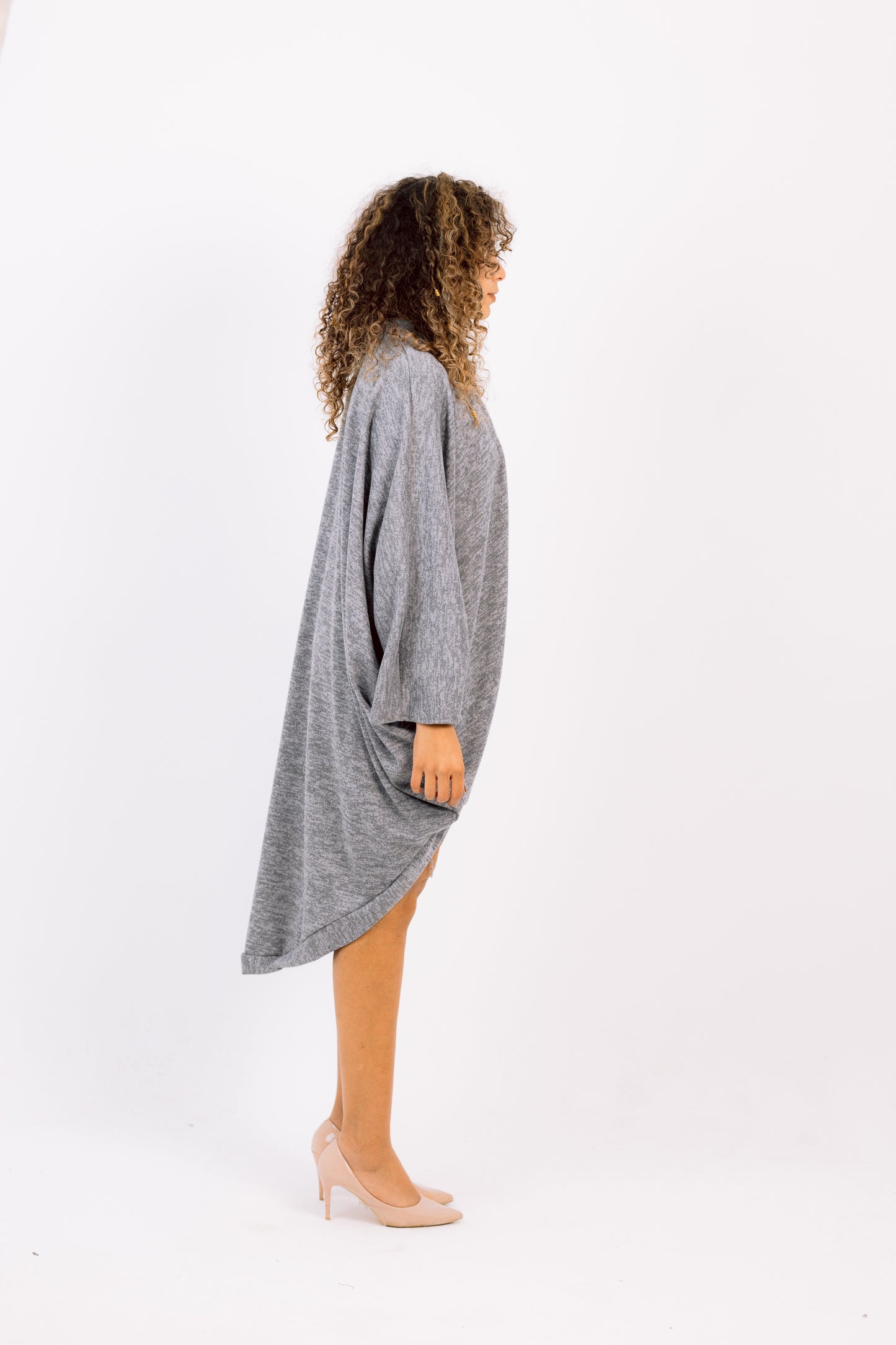 Slate – Grey U-Shaped Cardigan