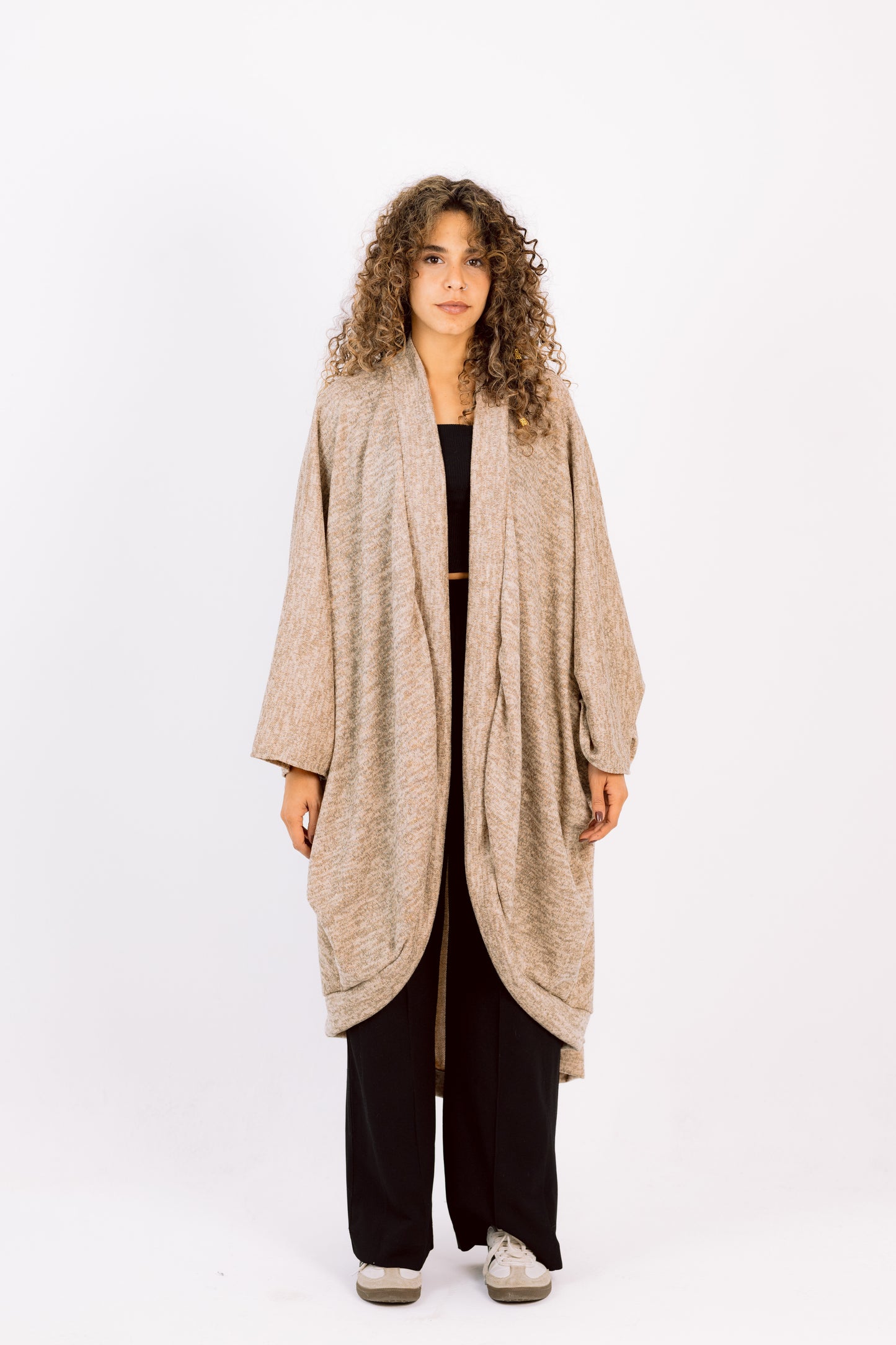 Noa – Beige U-Shaped Cardigan