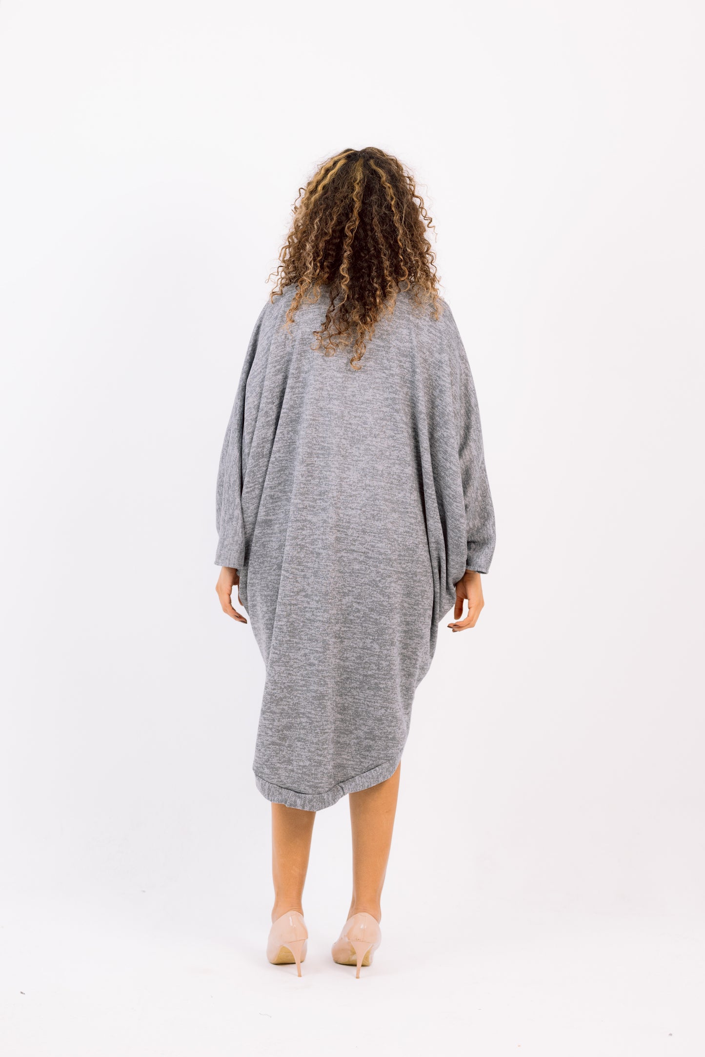 Slate – Grey U-Shaped Cardigan